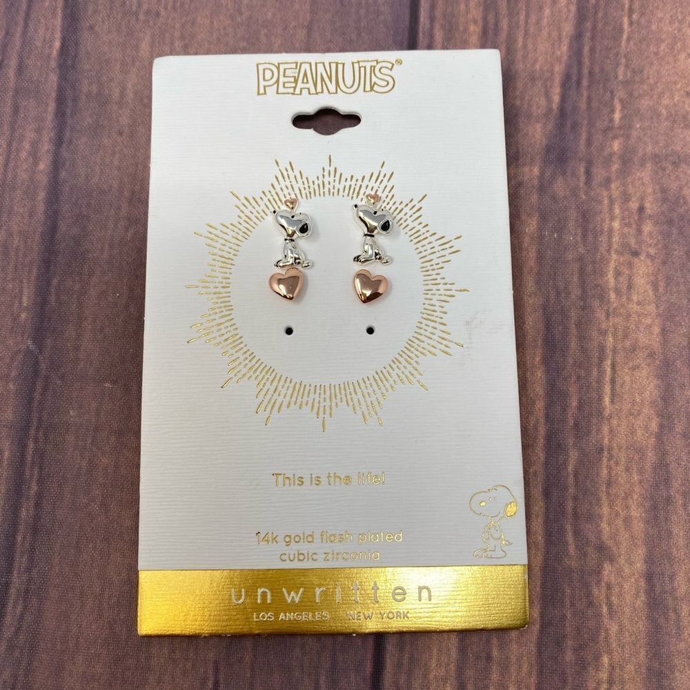 UNWRITTEN ROSE GOLD AND SILVER EARRINGS COMBO 7413